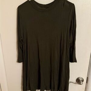 Luxe Dark Green Women's Tunic